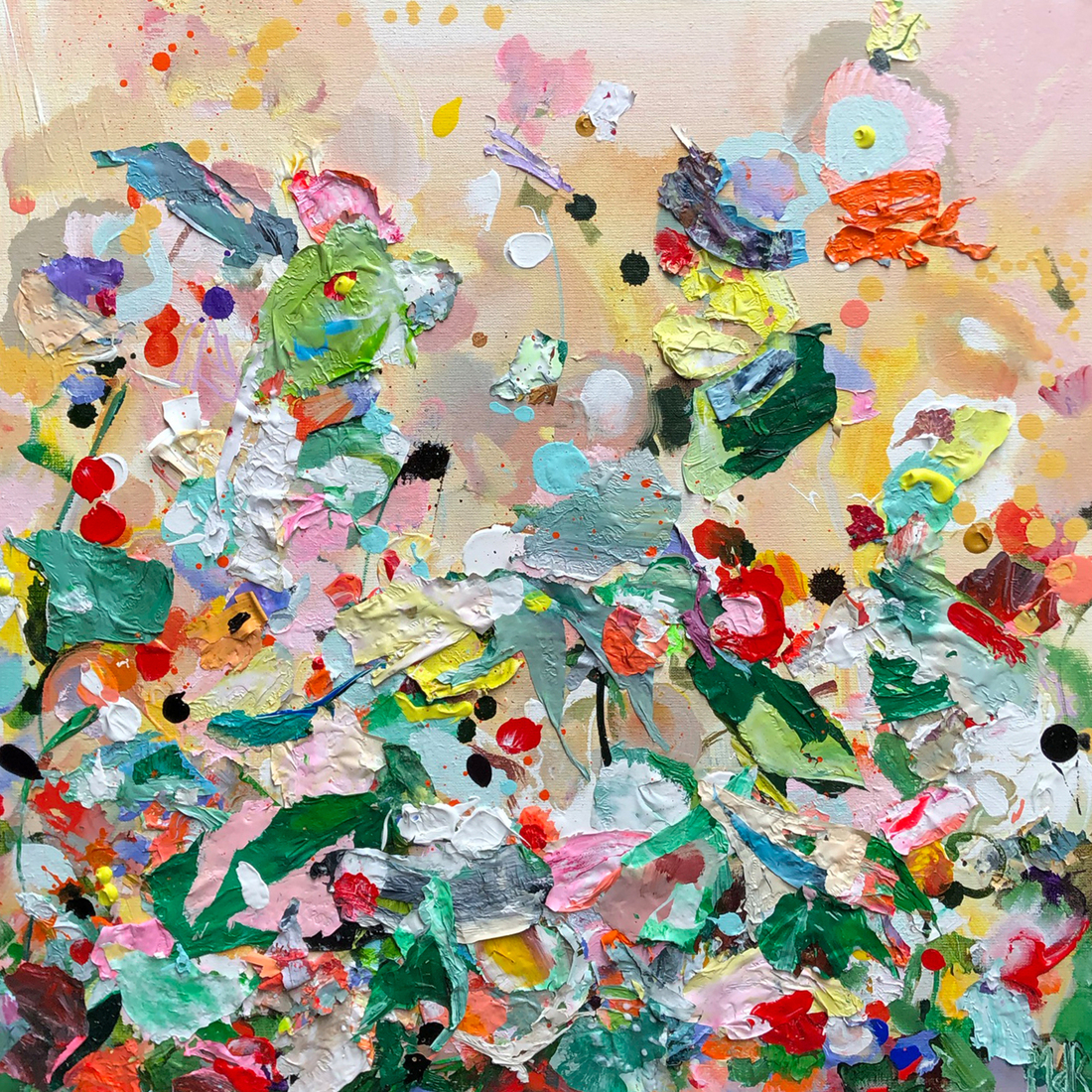 Cherry garden | 60 x 60 cm | expo @ Atelier iets fraais