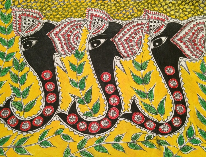 Madhubani Elephants3
