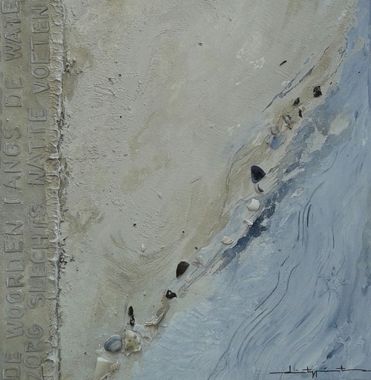 Sporen in het zand.