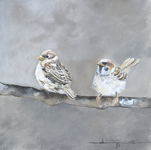 Beestenboel in acryl en aquarel
