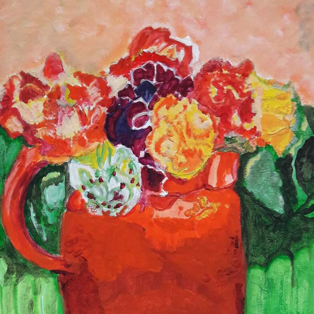 studie van losse bloemen/schets 1