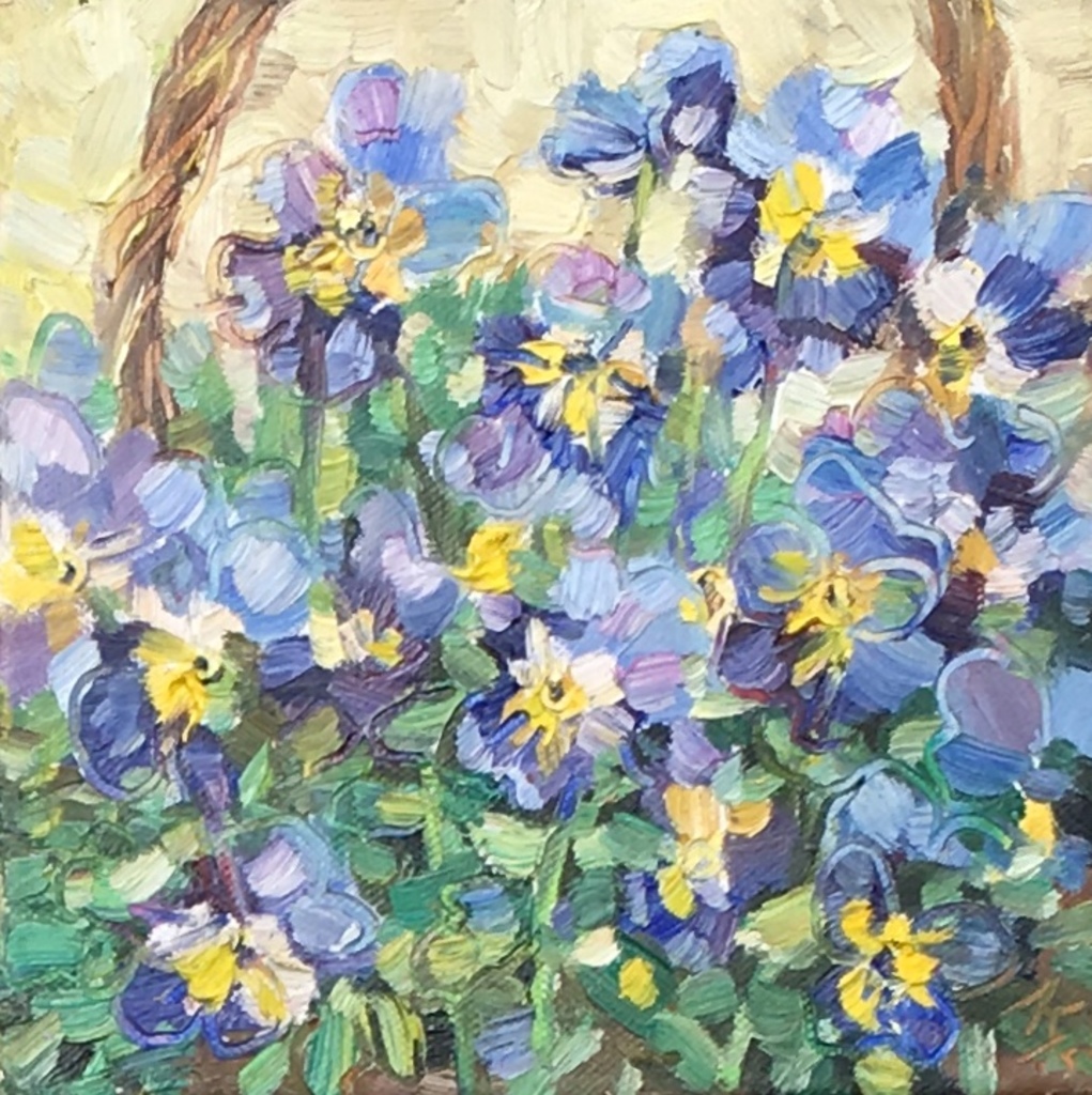 Fleur. Blauw. Viooltjes