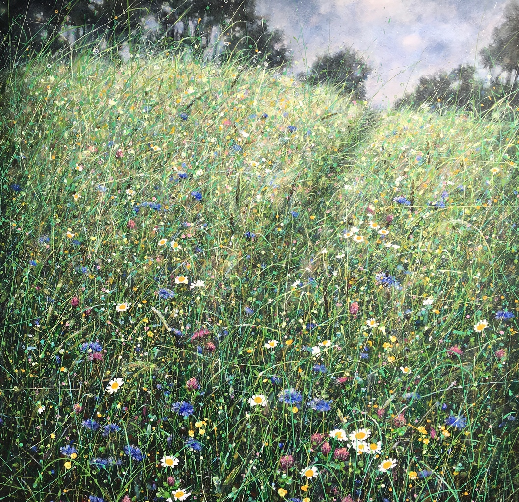 Through the grass