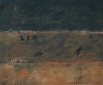 Materie-schilderijen. Gemengde techniek op doek. Acrylverf