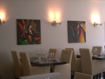 Voor het restaurant Ganache heb ik samen met mijn schildervriendin Anne-Marie Thomaes in opdracht 8 doeken gemaakt die sterk geïnspireerd zijn door het werk van Antonio Gaudi