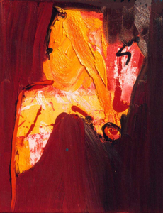 kleinere schilderijen, olieverf, acryl verf en gemengde technieken op doek, formaat ongeveer 40 * 50 cm