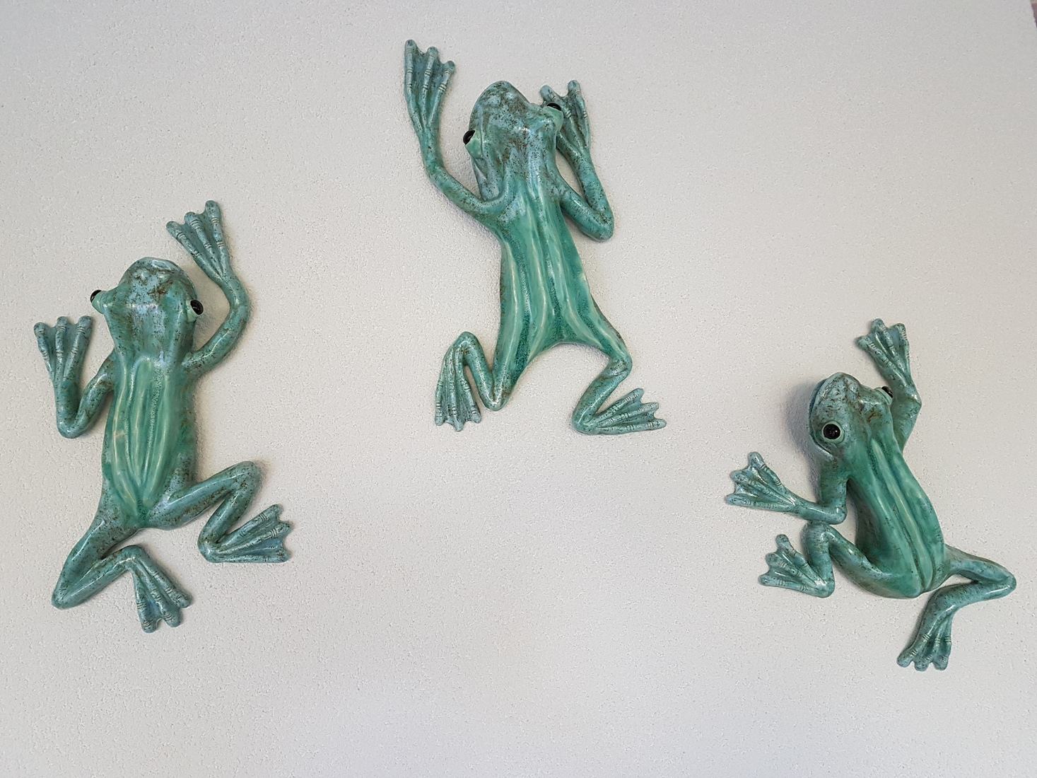 Set van 3 muurkikkers