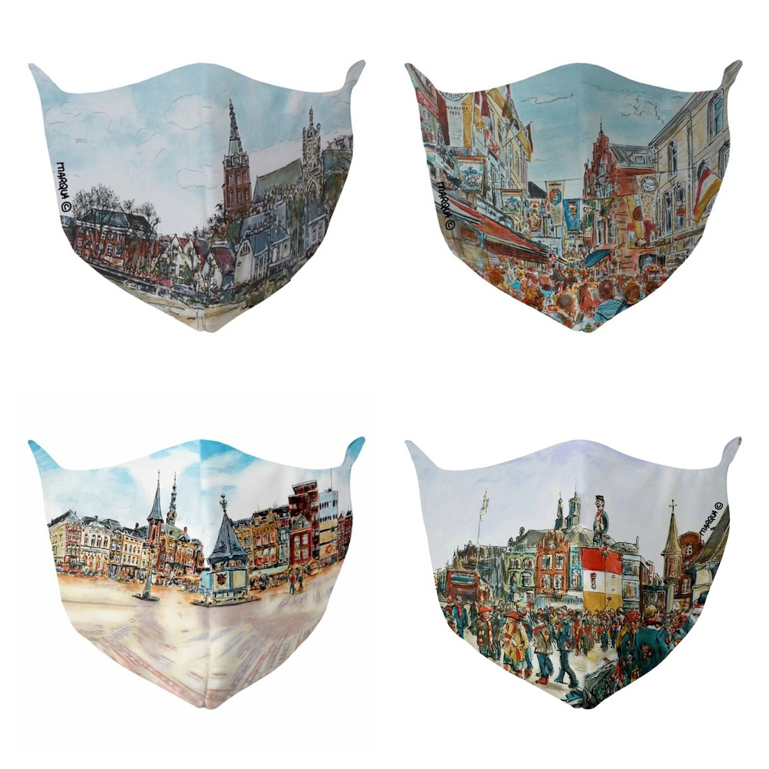 Unieke Mondkapjes van mijn schilderijen