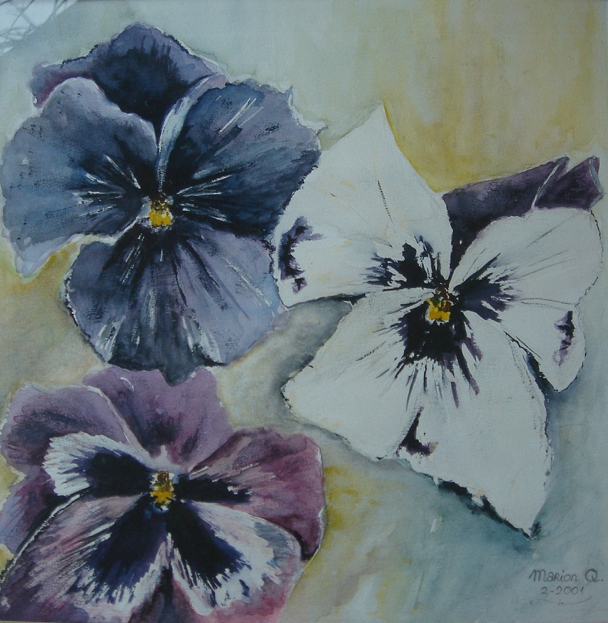 Aquarel drie violen MARQUA1105 €149