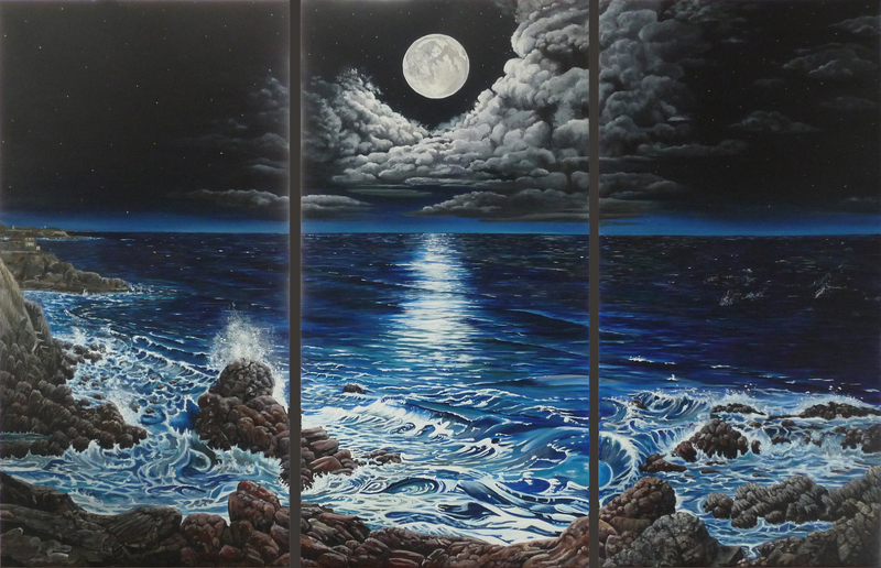 Maanlicht - 3 luik- De oceaan