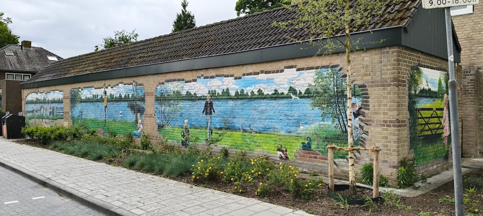 Muurschildering Eurusweg