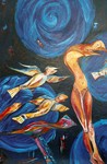 De serie 'Genesis' bestaat uit precies 12 schilderijen. Hij in tentoongesteld geweest in meerdere steden. Er zitten in deze serie twee tweeluiken.