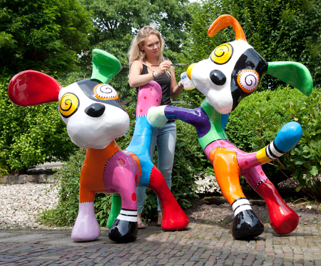 Spelende honden XL
