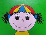 Vrolijke kinderschilderijtjes op canvas. In diverse afmetingen en kleuren verkrijgbaar.