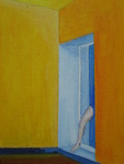 Abstracten ontstaan door toevallige samenlopen, er is geen REDE ,alleen intuitie die de oorsprong is van deze voorstellingen in acryl of olie verf