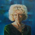 In wezen is verf niets anders dan gekleurde blubber, vormeloze yoghurt waarmee je een waanzinnige goocheltruc uitvoert. Een transformatie van énkel kleur, via vorm en inhoud naar een herkenbaar portret, een herkenbaar beeld dat aanspreekt.