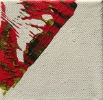 Schilderijtjes op doekjes van 10x10.