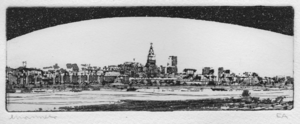 Stadsgezichten van Nijmegen en omliggende dorpen.