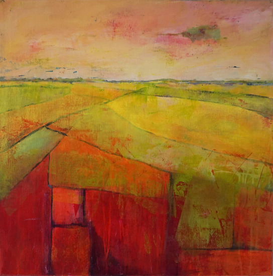 Landschap lappendeken