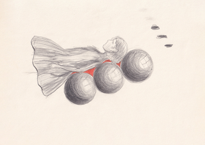 Ballast, 2018, kleurpotlood op papier, 30 x 21 cm