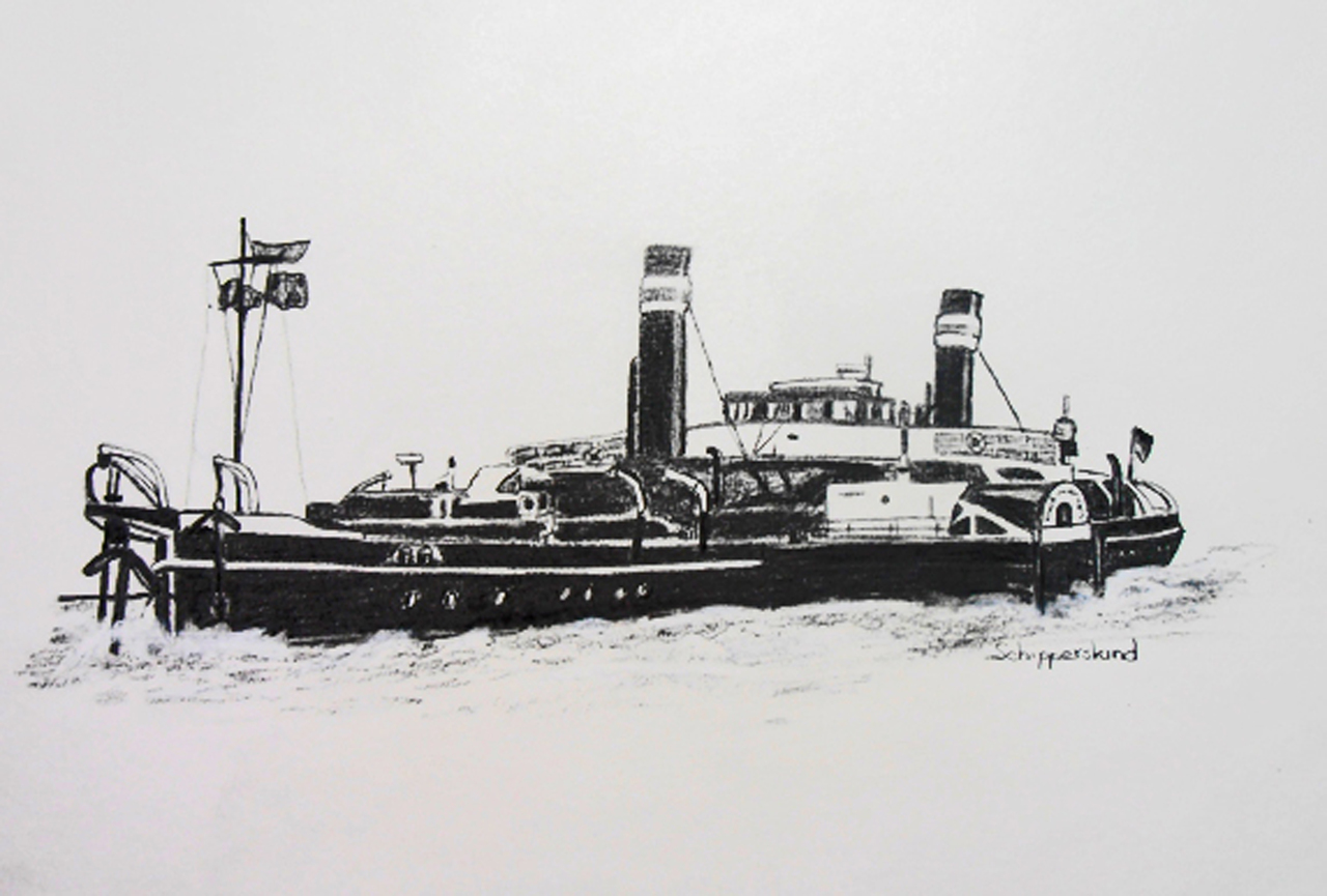 Raderstooomsleepboot Oscar Huber