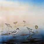 Ik schilder vogels in aquarel of olieverf. Ik haal mijn inspiratie uit de natuur, de waddeneilanden en uit mijn eigen tuin. Ik probeer vogels zoals, mussen, koolmeesjes en eksters naar mijn tuin te lokken met behulp van voedsel.