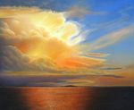 Ik schilder zeegezichten met olieverf of aquarel. Jaarlijks gaan we op vakantie naar de waddeneilanden. De optrekkende ganzen, bootjes op het droog gevallen wad, mooie horizon. Een bron van inspiratie. Ik maak foto's en werk dat uit in mijn atelier.
