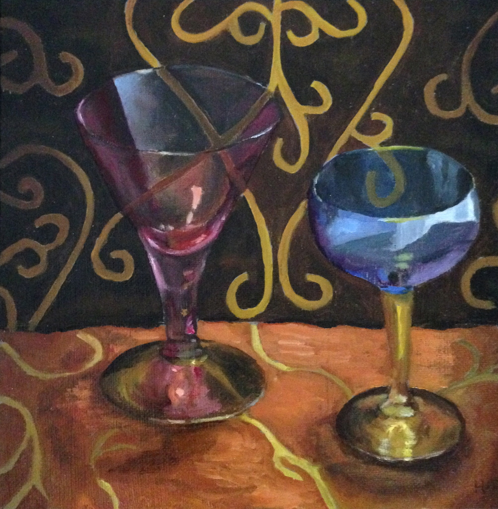 Twee oude glaasjes