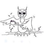 ambachtelijke illustratieve pentekeningen/penseeltekeningen