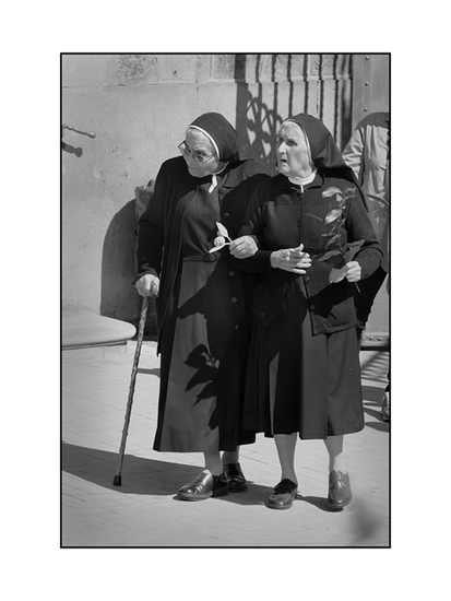 Twee nonnen in Barcelona