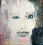 Studies. Over de (on)maakbaarheid van je eigen identiteit. Mixed media: collages en ei-tempera.