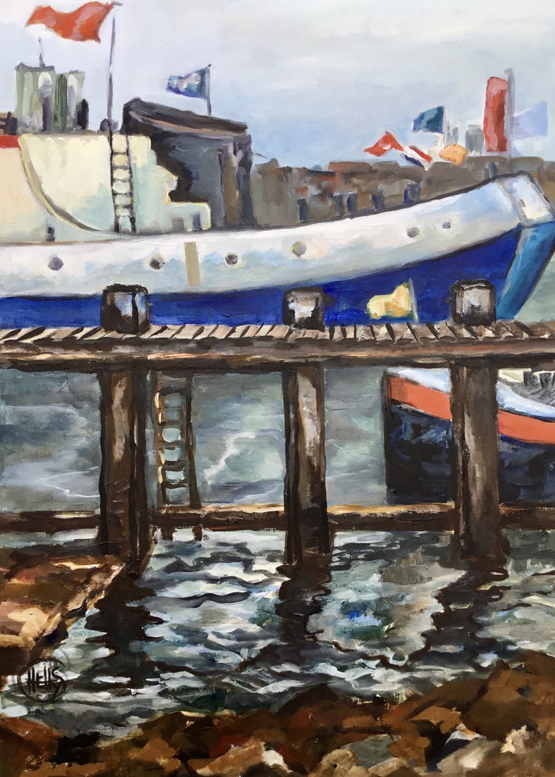 In de haven van IJmuiden