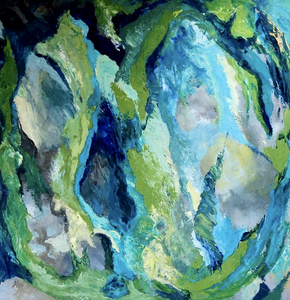 Soms is het heerlijk je vrij te kunnen uiten met paletmes en smeuïge verf. Op dat moment ontstaan er abstracte werken en is het heerlijk om met kleur te spelen.