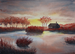 Aquarellen van Nederland