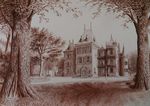 Tekeningen van Lisse, o.a. hotel Witte Zwaan, de Gracht, het Vierkant enz.
