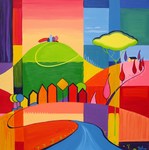 Kleurrijke fantasielandschappen/mozaïeklandschappen (Consensisme)