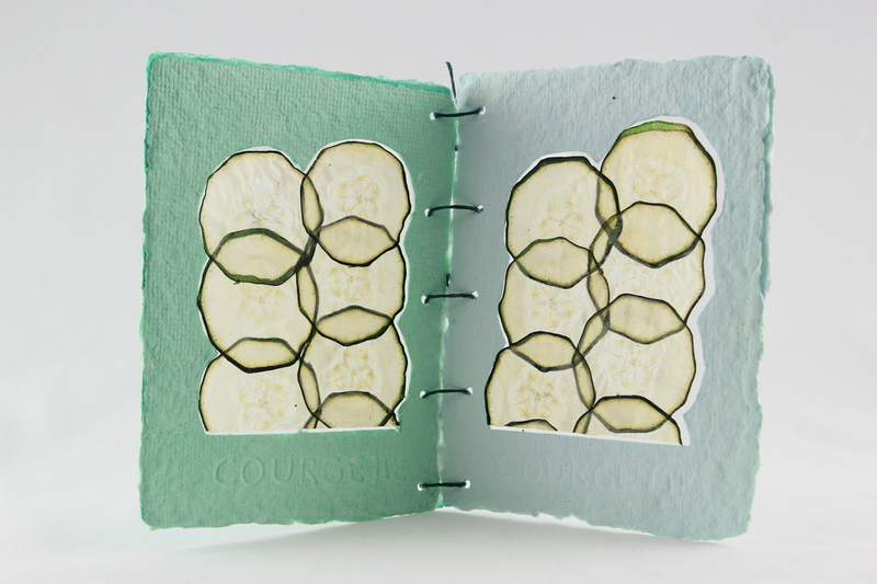 Kaart met courgettepapier