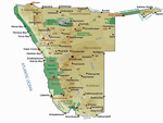 Namibie, zuid,noord en Kaprivistrook