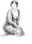 Drawings done in the Volkskrantbuilding