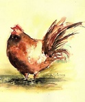 Aquarel, dieren