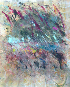 monotypes, an unique print with coloured ink on japanese rice paper or printing paper.