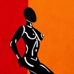 Acryl op 3D-doek. Een 3D-doek is dikker dan een gewoon doek. Het geeft meer diepte aan een werk. De zijkanten van het doek zijn mee beschilderd waardoor er geen kader of lijst omheen moet. Dit oogt moderner.