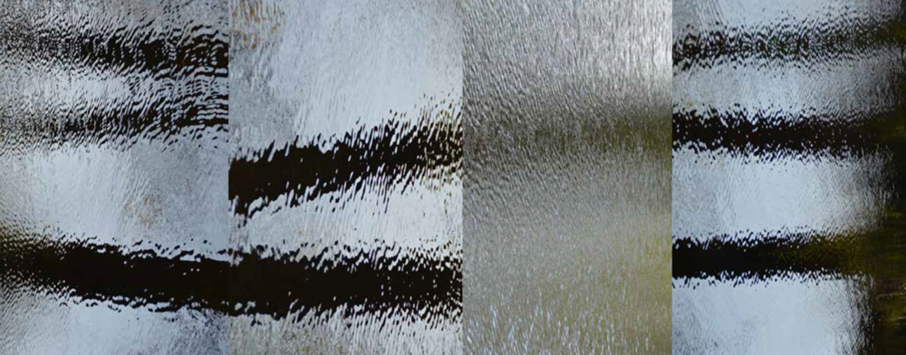 grafisch landschap Reflecting trunks