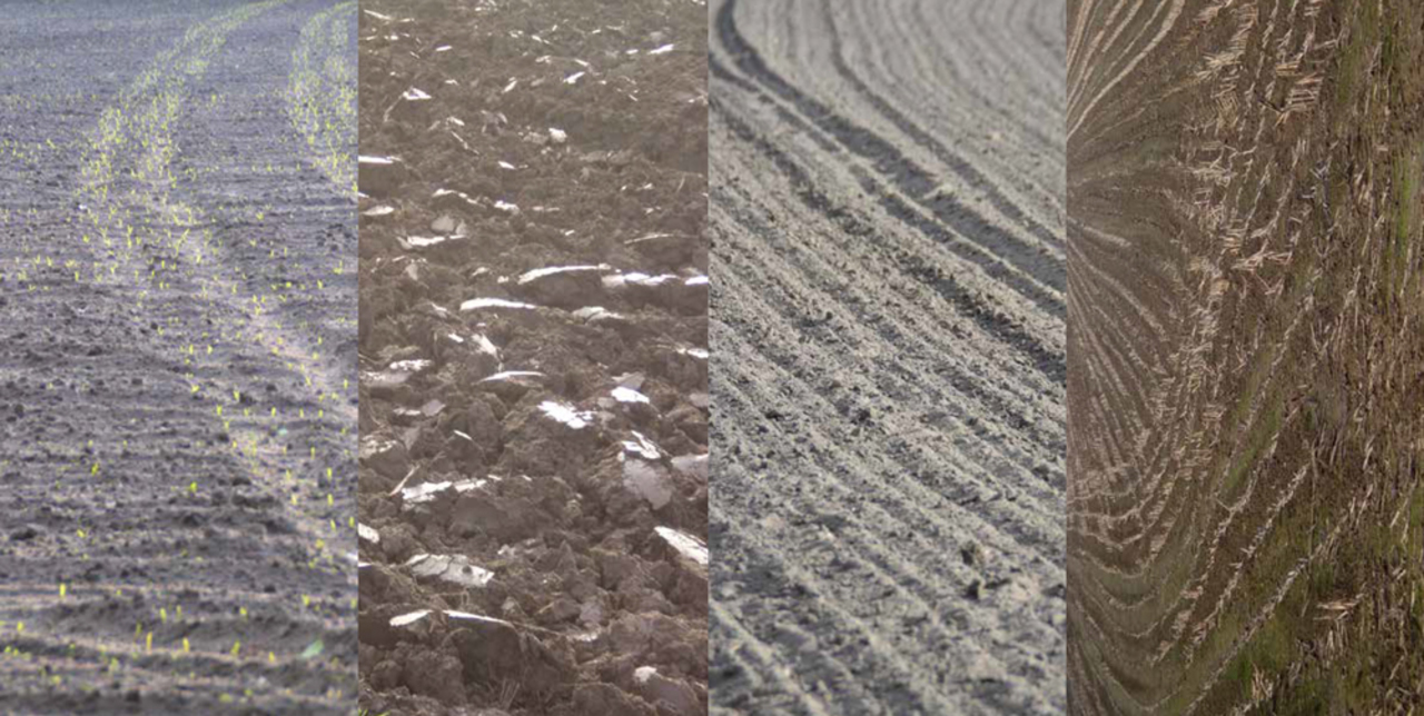 grafisch landschap Vertical square land