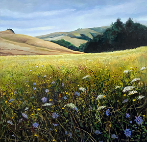 Vanaf 2014 ben ik bezig met schilderen van Toscaanse landschappen. Het onderzoek begint met kijken en schetsen. De eerste schilderijen zijn meer letterlijk, opnieuw schilderend neemt de abstractie toe, maar niet de realistische indruk.