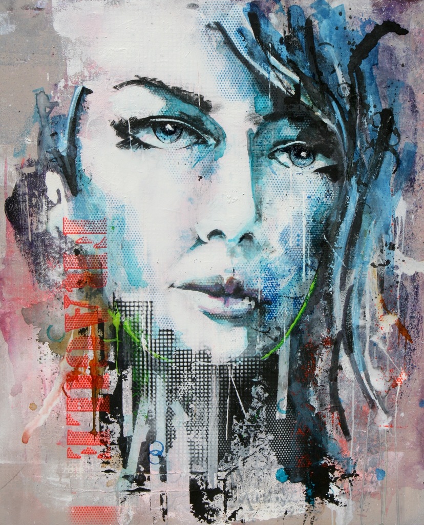 Lady in blue