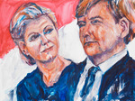 portret Willem Alexander en Maxima