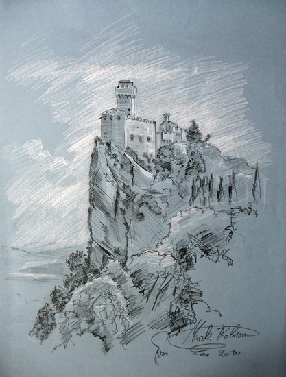 Italië - Kasteel in San Marino