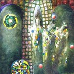 Deze werken zijn gebaseerd op een oude techniek. De verf is niet pasteus gebruikt, maar bestaat uit slechts 2 lagen.