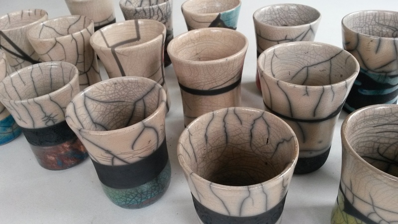 Raku bekers